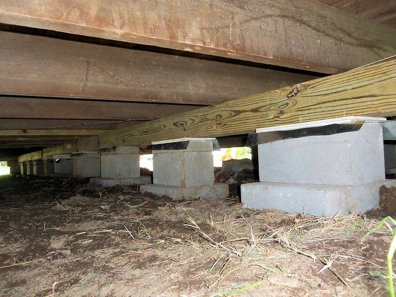 Pier and Beam or Block and Base Foundation Repair